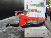 Nach einer Woche Traing klappt sogar der Spagat ...