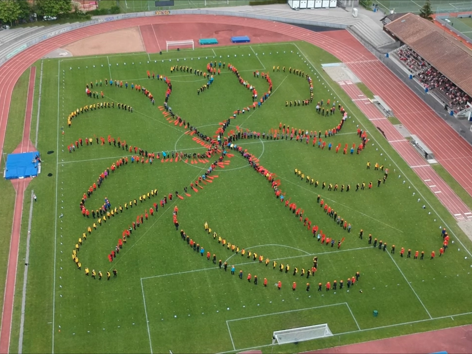 ... aufgenommen mit einer Drohne