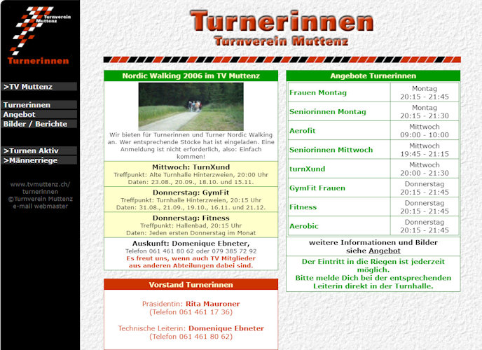 ... und der Turnerinnen 2003