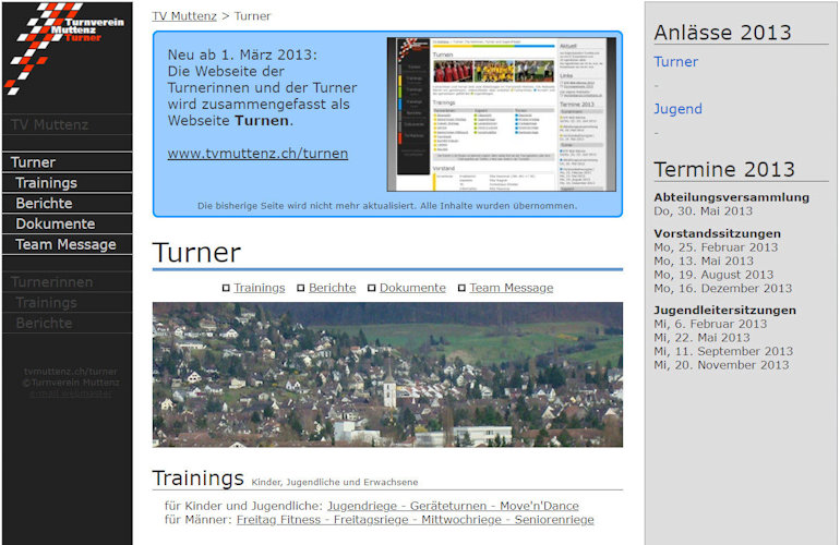 Webseite 2011, Turner