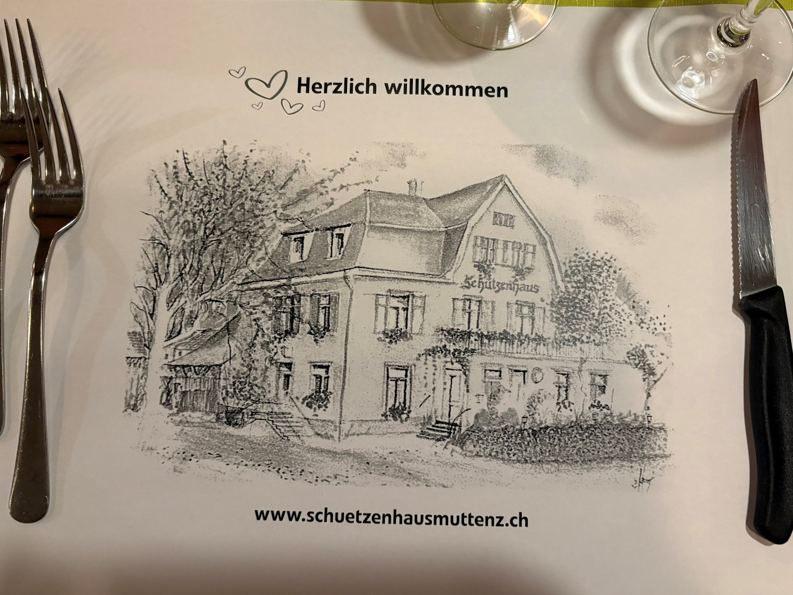 Anschliessend wartete das Team des Schützenhauses auf uns