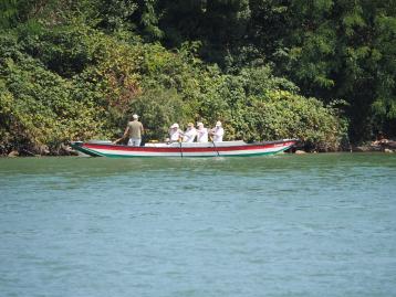 Kurz vor dem Start auf der anderen Rheinseite