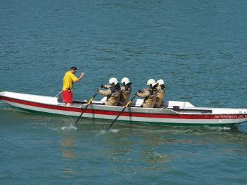 Das Team "Feuerwhr", die späteren Sieger