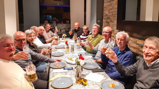 Nach dem anstrengenden Turnier das verdiente Bier