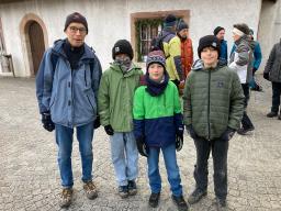 Das wackere Langstreckenteam Thomas, Nicola, Renato, Michel ganz entspannt am Start. 